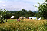 part of camping area and some communal structures