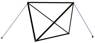 Tetrahedron-standing-on-one-edge Diagram